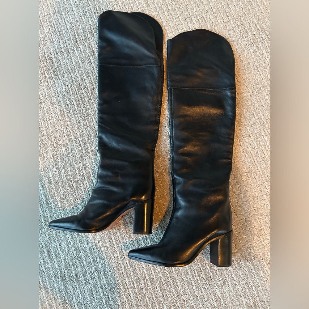 Schutz genuine leather over the knee boots